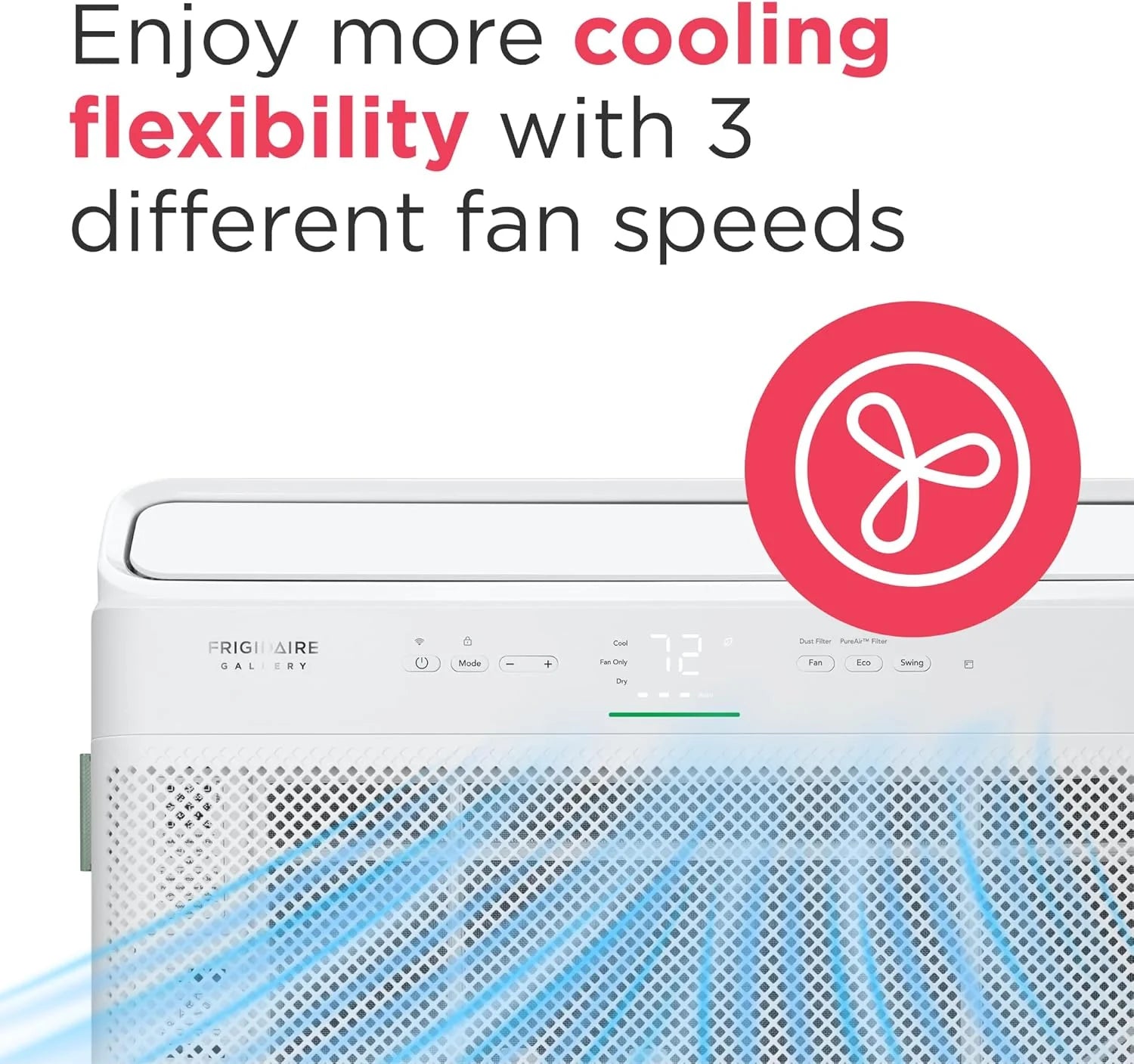 Frigidaire GHWQ103WC1 Inverter Quiet Temp Room Air Conditioner, 10,000 BTU with Wi-Fi Connected, Works with Alexa, Energy Star Certified, Easy-to-Clean Washable Filter, in White