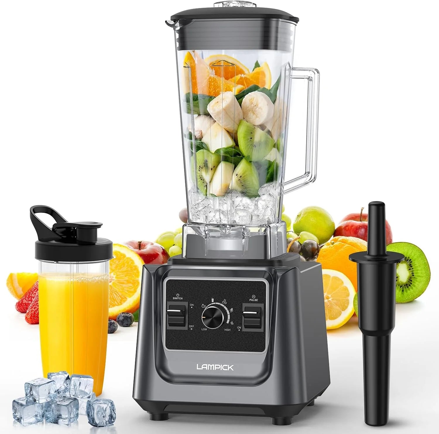 KitchenAid Blender, 2000W Professional-Grade High-Speed Countertop Blender with 68oz Blending Jar and 27oz To-Go Cup