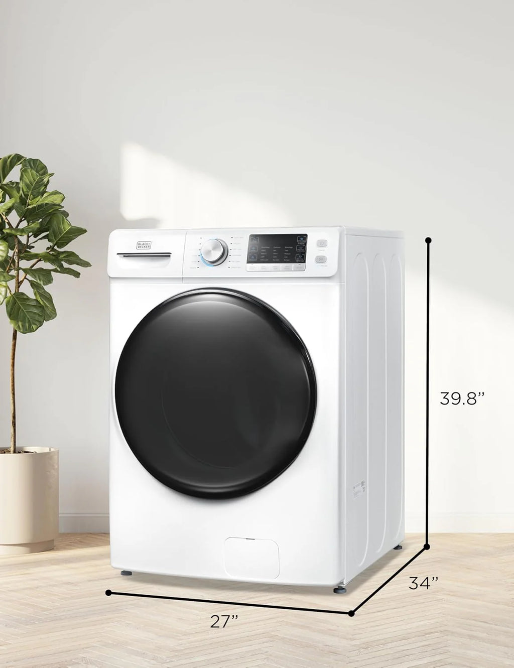 Portable Washer 6.6 lb. Capacity Washing Machine for Homes & Apartments 5 Wash Cycles Quick Connect Sink Adapter and Drain Hose Included Transparent Lid