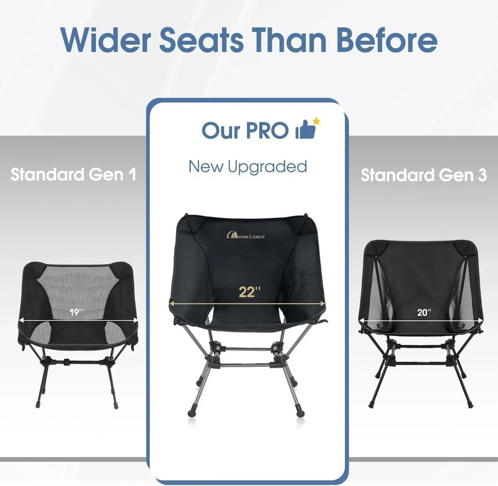 Portable Camping Chair Plus Folding Chair for Backpacking and Hiking