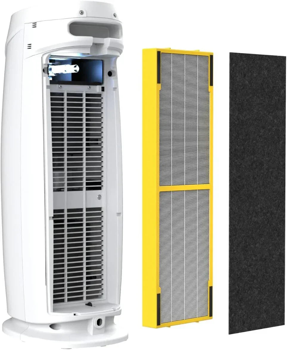 Home air purifier with HEPA pure filter