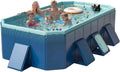 114 Non-Inflatable Foldable Swimming Pool for Family, Portable Above Ground Pool for Adults & Kids, Easy Setup for Outdoor, Backyard, Garden, Camping - Durable PVC(114×70×20, Std)